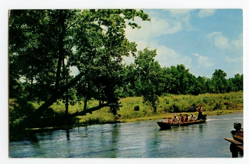 Postcard Long John Boat Big Spring State Park Van Buren MO Standard View Card 