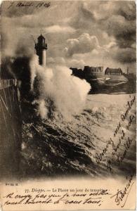 CPA DIEPPE-Le Phare un jour de tempete (347422)