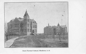 Dakota State University Normal School Madison SD 1907c postcard 