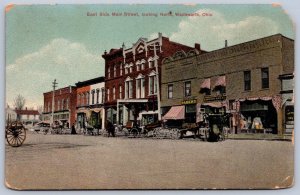 K29/ Wadsworth Ohio Postcard c1910 East Side Main Street Stores 69