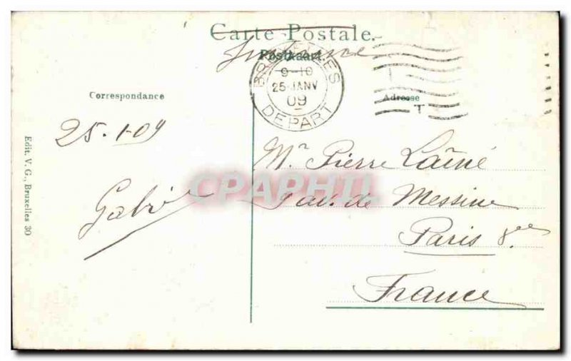 Old Postcard Brussels L & # 39Hotel Town