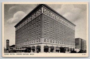 Grand Rapids MI Rowe Hotel Michigan Postcard D31