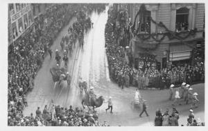 Leipzig Germany Parade Scene Real Photo Antique Postcard J40754