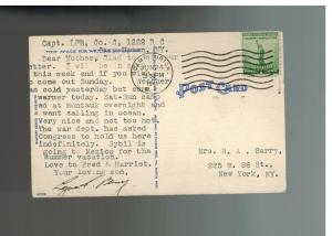1941 Camp Upton NY USA WW 2 Picture Postcard Cover US Army Artillery firing