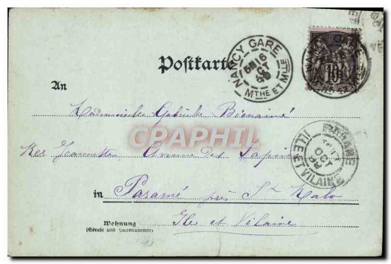 Postcard Old Moselbruche Mit Lazareth Gruss Aus Diedenhofen