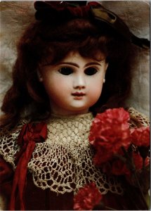 Bebe Phenix Doll Red Velvet Henri Alexandre Paris 1890's bisque head Postcard