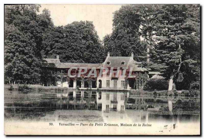 Old Postcard Palace Of Versailles Petit Trianon Park House Queen