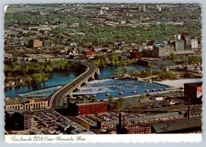 Aerial View From IDS Center, Minneapolis, Minnesota, Chrome Postcard