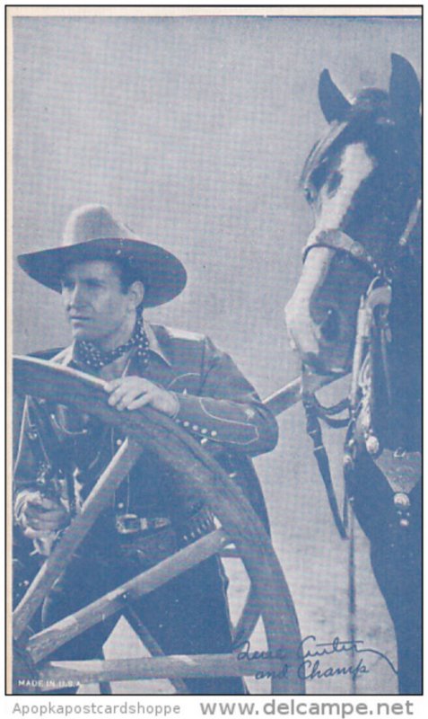 Cowboy Arcade Card Gene Autry and Champ