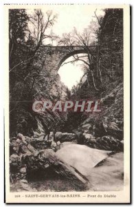 Old Postcard Saint Gervais les Bains Pont du Diable