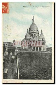 Old Postcard Paris Basilica of Montmartre