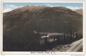 Spiral Tunnels, Railroad Tracks, FIELD, British Columbia, Canada, 1900-1910s