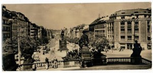 Czechoslovakia 1970 Used Postcard Prague Wenceslas Square View from Natio Museum