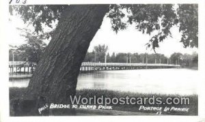 Paul's Bridge to Island Park Portage La Prairie, Manitoba Canada Unused 