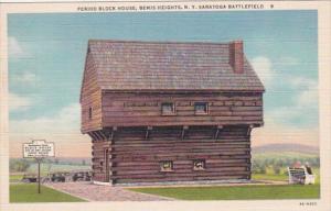 New York Saratoga Springs Period Blockhouse At Saratoga Battlefield Bemis Hei...