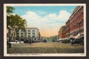 NH Main St Street CONCORD NEW HAMPSHIRE PC Old Cars