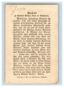 1880s-90s Religious German Language Santo Maria Beneiger Switzerland P222