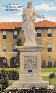 Statue Of Sacred Heart Jesus Saint Francis Monastery Burlington WI 