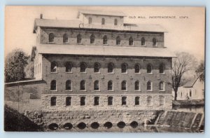 Independence Iowa Postcard Old Mill Exterior Building View c1940 Vintage Artvue