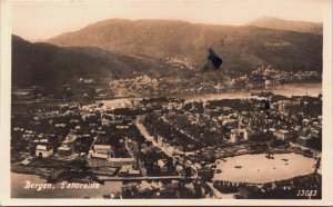 Norway Bergen Panorama Vintage RPPC C060