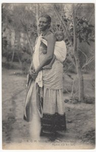 Somalia; Mother & Baby PPC, c 1910's, By RCM - Roman Catholic Mission, Unposted 