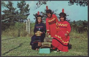 Koasati Indian Maidens,Elton,LA Postcard