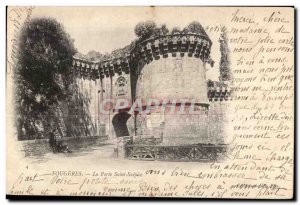 Old Postcard Fougeres Porte Saint Sulpice