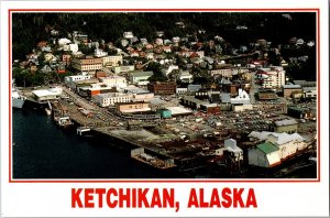 Continental Postcard Aerial View Ketchikan, Alaska CE17