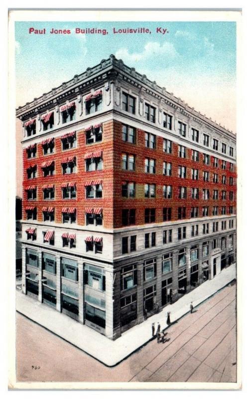 1918 Paul Jones Building, Louisville, KY Postcard