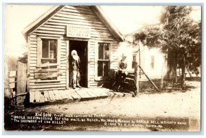 c1940's Uncle Ike & Son Post Office Notch Missouri MO RPPC Photo Postcard