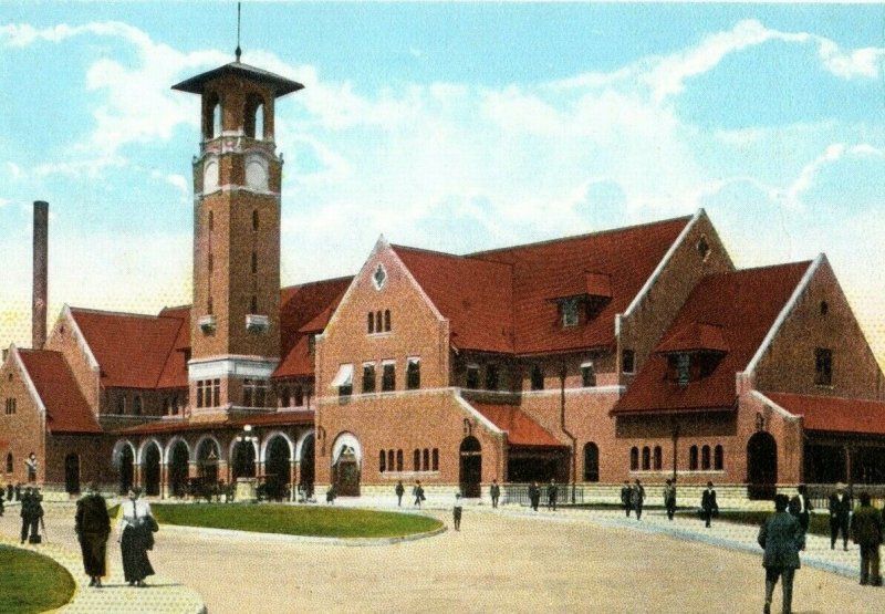 C.1920s St Louis & I.M. Union Station Little Rock Arkansas Vintage Postcard P94 