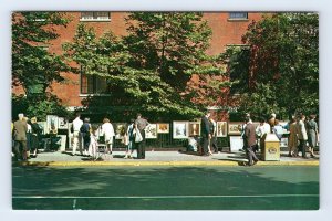 Greenwich Village Outdoor Art Exhibit New York NY NYC UNP Chrome Postcard Q2