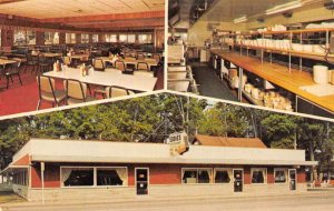 Sylvan Beach New York Eddie's Restaurant Diner Interior Postcard JE359709