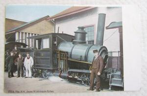 ANTIQUE 1906 UNDIVIDED POSTCARD WHITE MTS NH ENGINE MT.WASHINGTON RAILWAY