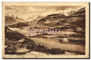 Old Postcard Laffrey the big lake and the lake Mort off Belledonne and Taillefer