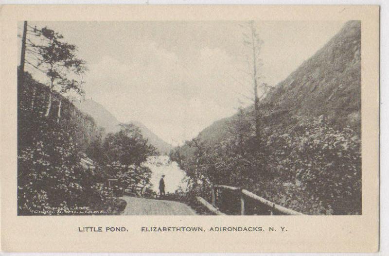Little Pond Elizabethtown Adirondack Mtns NY -vintage-
