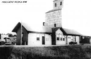 Fay Oklahoma Frisco Railroad Depot Real Photo Vintage Postcard K89980