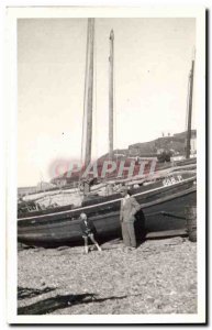 PHOTO CARD fishing boat Child