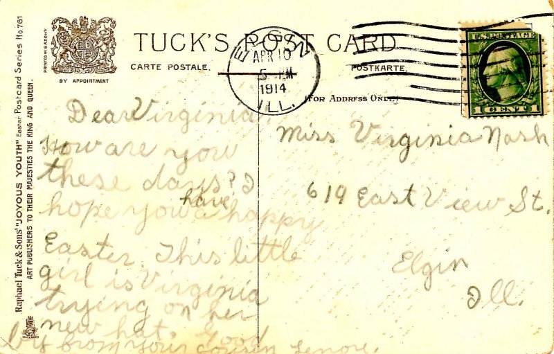 Greeting - Easter     (Tuck Series 761)