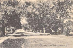 New Lebanon New York Main Street Scene Antique Postcard K101297