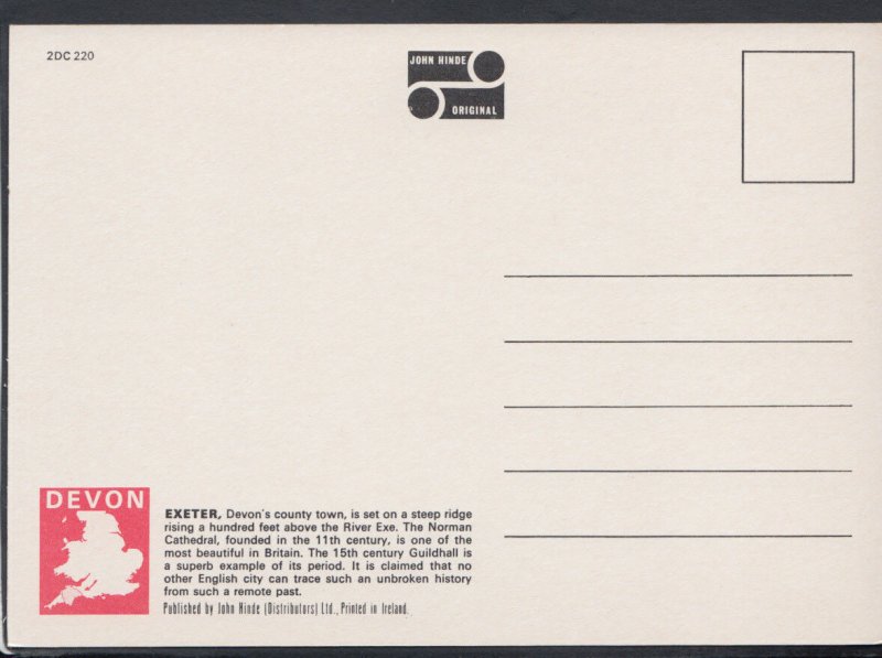 Devon Postcard - The Choir Chancel, Exeter Cathedral       RR4857