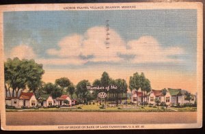 Vintage Postcard 1948 Anchhor Valley Village Branson Missouri