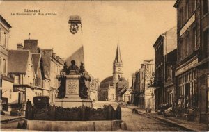 CPA LIVAROT - Le Monument et Rue d'ORBEC (140743)