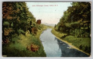 Old Chenango Canal Utica New York Erie Canal Connector Postcard E23