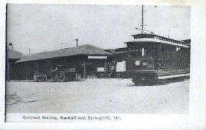 Reproduction - Railroad Station - Springvale, Maine ME  