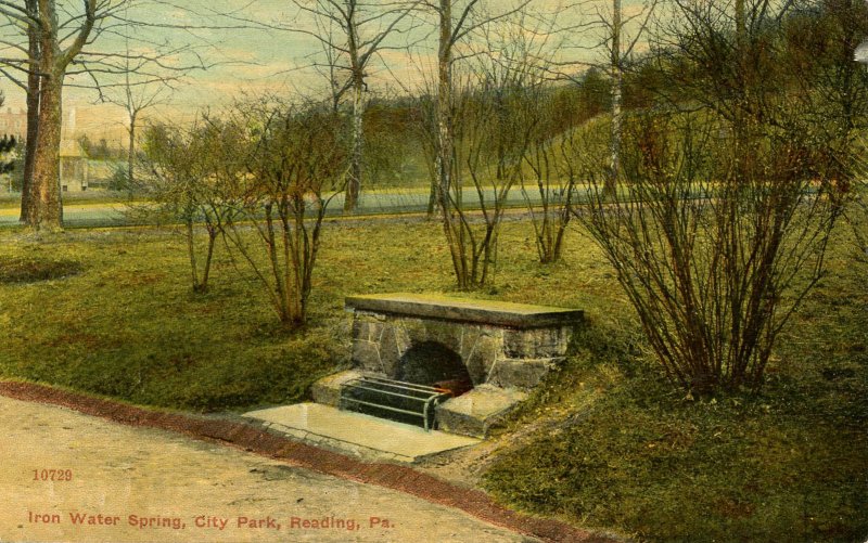 PA - Reading. City Park, Iron Water Spring