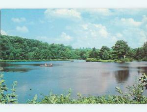 Unused Pre-1980 BOAT & LAKE AT IDLEWILD PARK Ligonier Pennsylvania PA Q8694