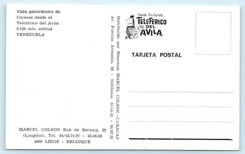 Teleferico del Avila CARACAS Venezuela Postcard