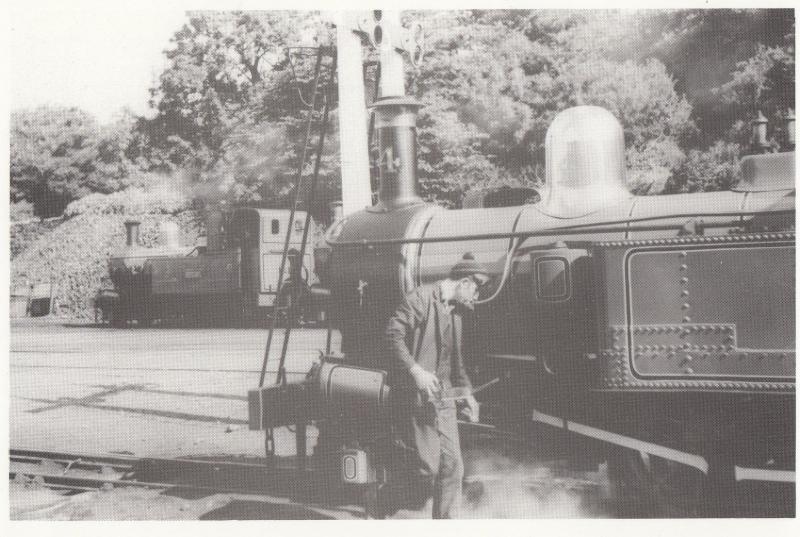 Jeff Kelly Isle Of Man Train Driver on The Loch 4 Train Silver Jubilee Postcard