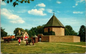 Magazine Guardhouse Williamsburg Virginia VA British Flag VTG Postcard UNP 